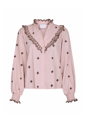 Degas bluse Dusty Rose/Brown Neo Noir 